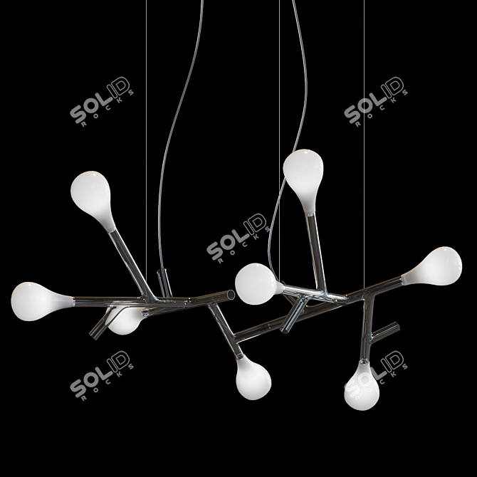 Modern Branch Style Pendant Light 3D model image 2