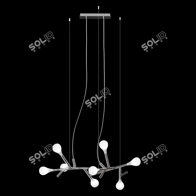 Modern Branch Style Pendant Light 3D model image 4