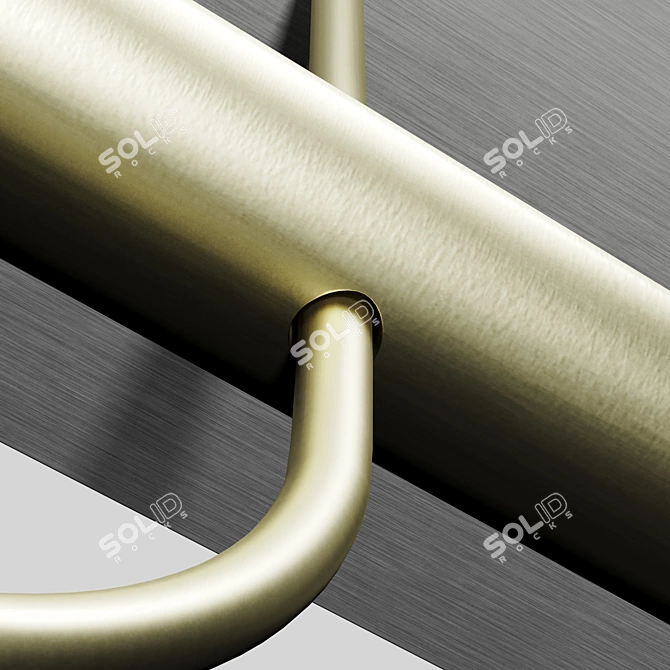 Sleek Aluminum LED Pendant Light 3D model image 3