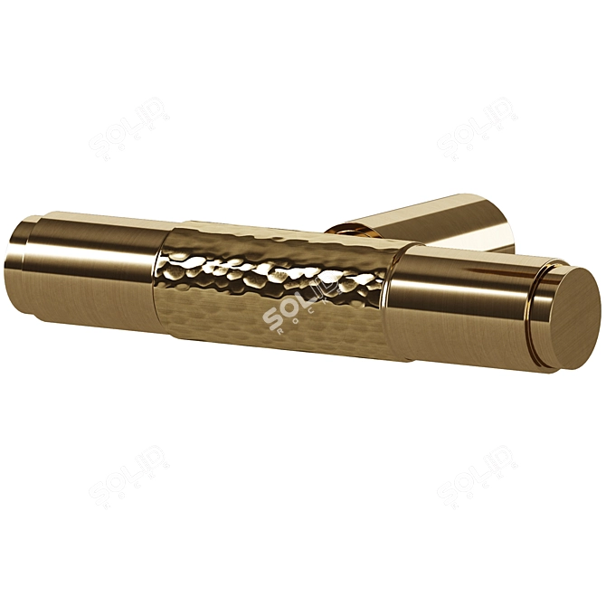 Elegant Brass Meraki Handles 3D model image 2