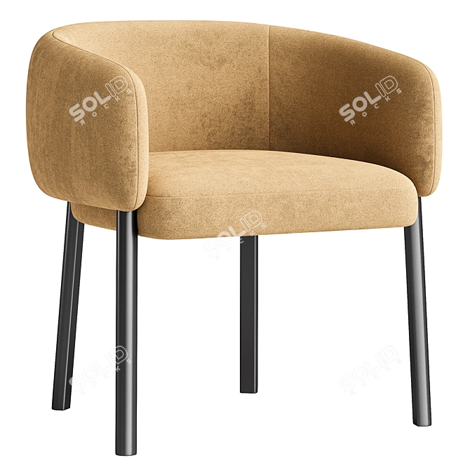 Elegant Areta 1811 Chair Design 3D model image 1