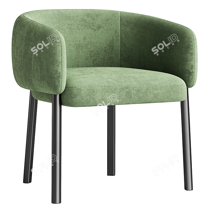 Elegant Areta 1811 Chair Design 3D model image 2