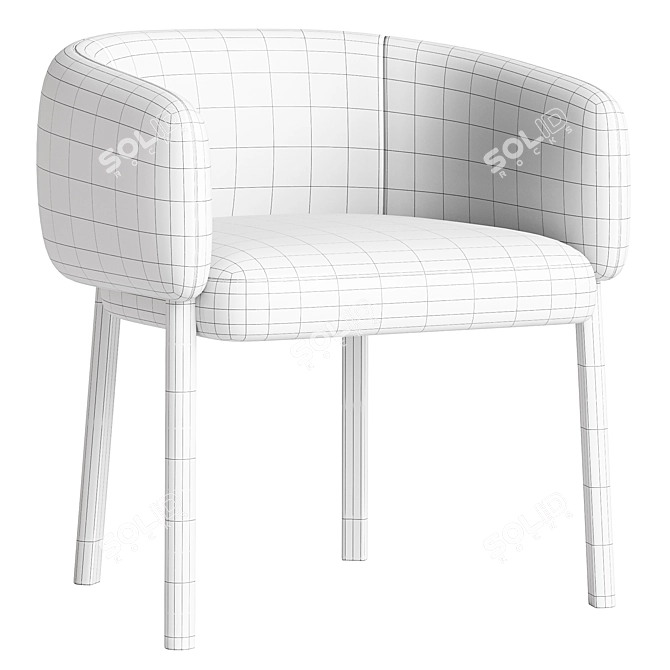 Elegant Areta 1811 Chair Design 3D model image 4