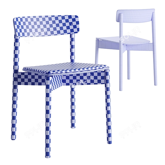 Modern Cross Chair for Sale 3D model image 7