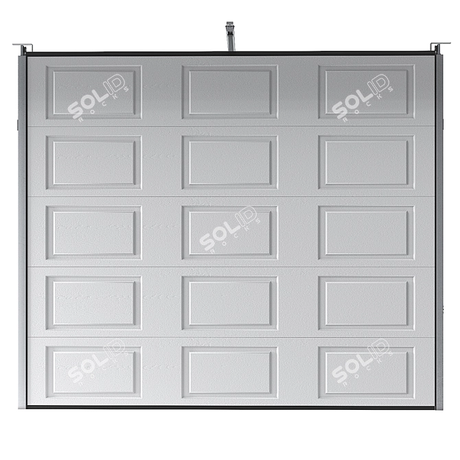 Alutech Sectional Garage Doors 3D model image 4