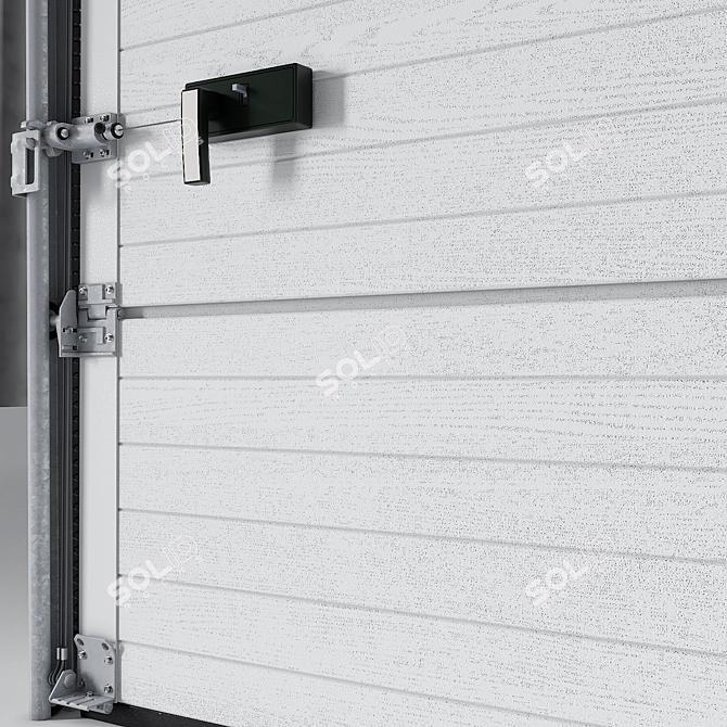 Alutech Sectional Garage Doors 3D model image 6