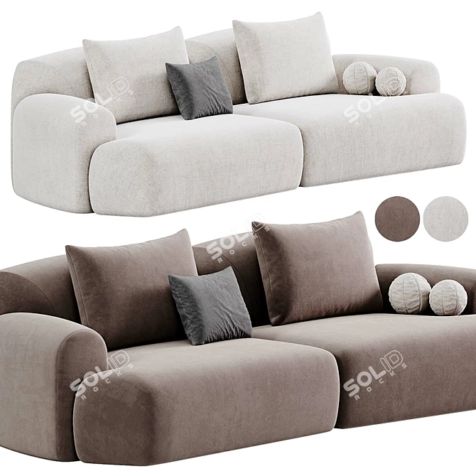 Natuzzi Buddie Sofa 2015 Collection 3D model image 2