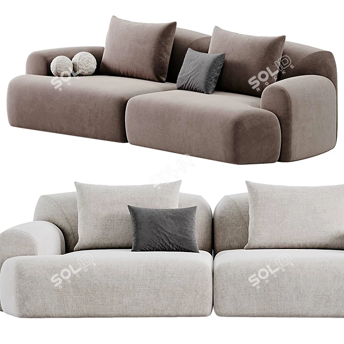 Natuzzi Buddie Sofa 2015 Collection 3D model image 3