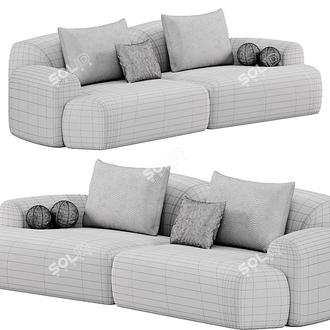 Natuzzi Buddie Sofa 2015 Collection 3D model image 4