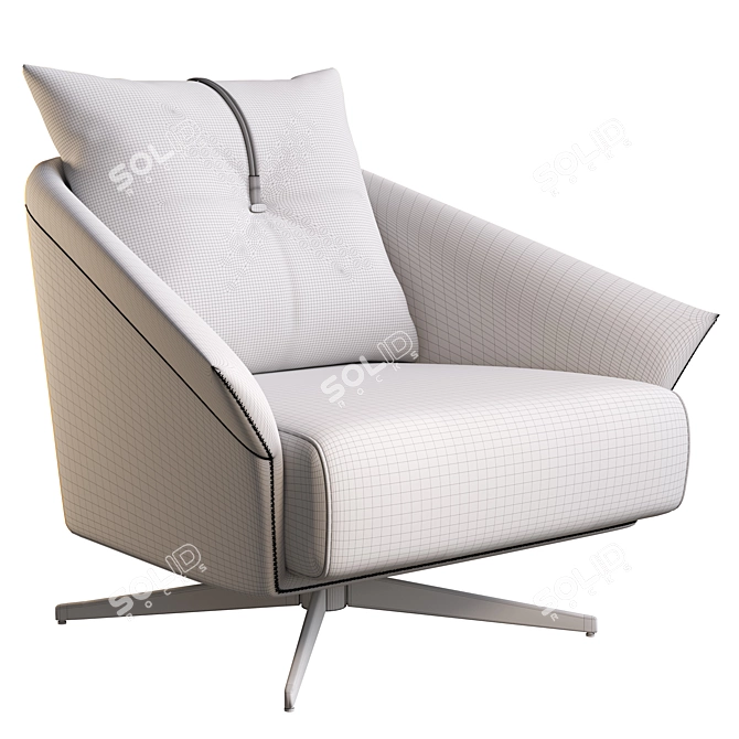 WALA Modern Swivel Chair 3D model image 6