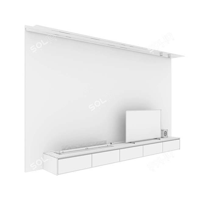 Samsung ArtMode QLED TV Set 3D model image 7