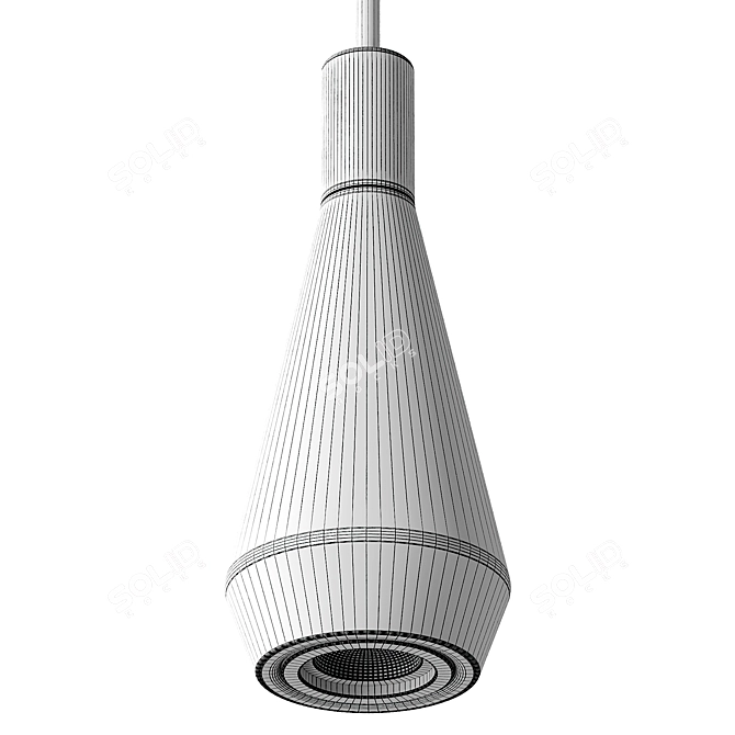 Luxury Pendant Lamp LED Model 3D model image 2