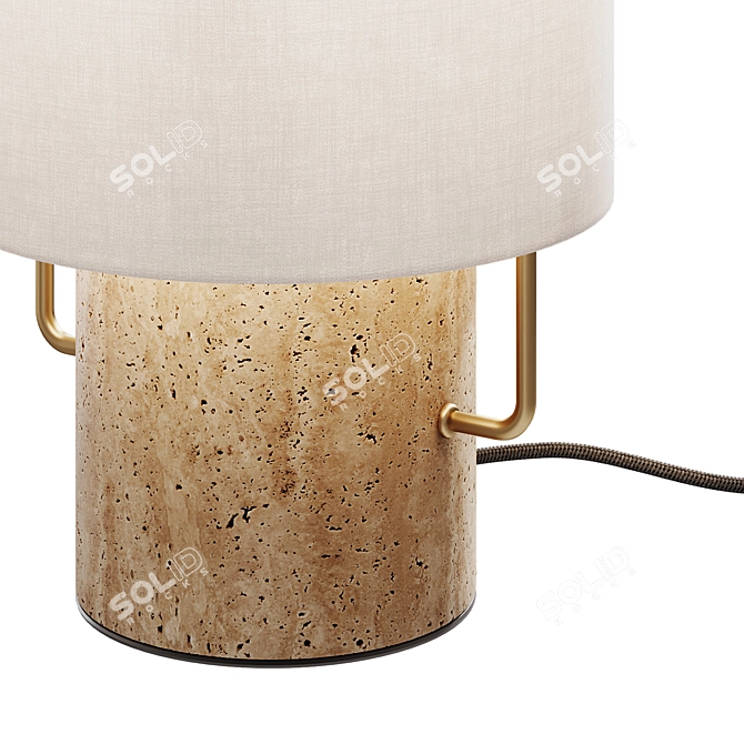 Truro Table Lamp, Corona Legacy Metal & Vray, Modern 3D model image 3