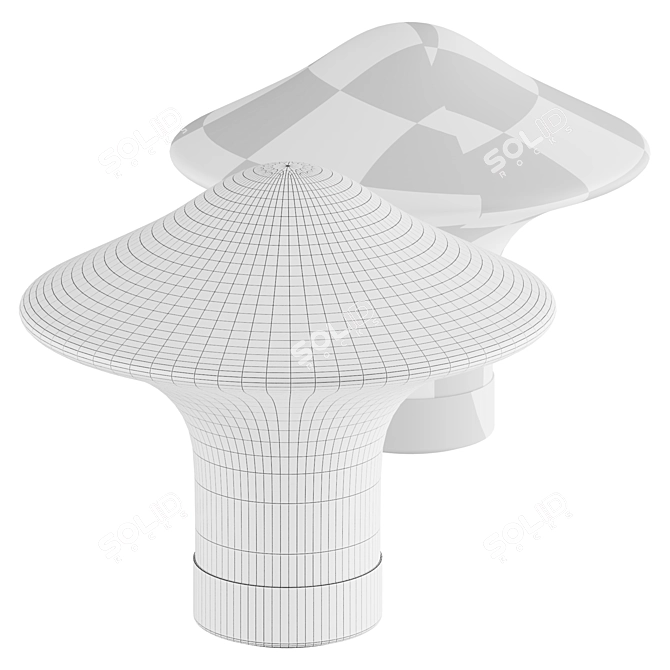 Modern Minimalist Table Lamp 3D model image 4