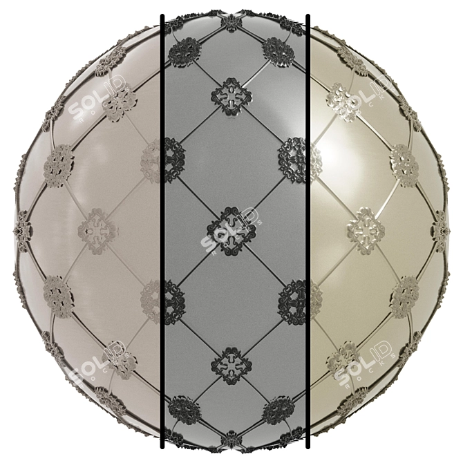 Patterned Steel Cover Set 4K 3D model image 1