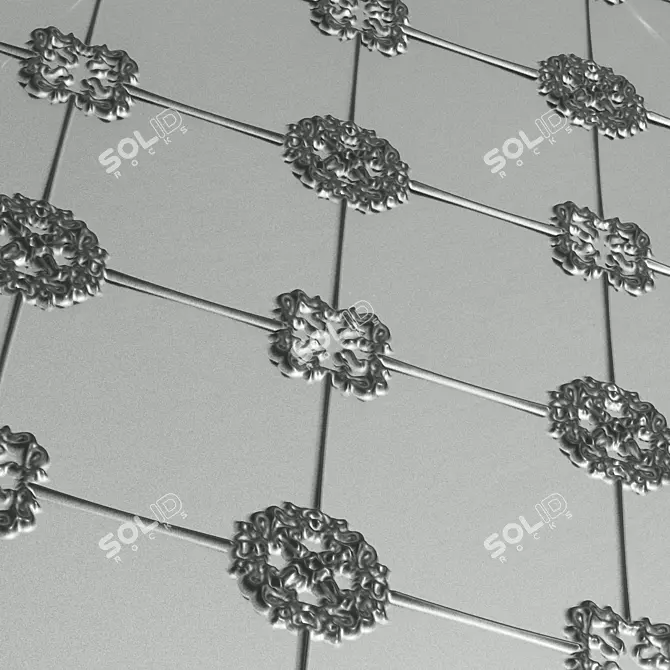 Patterned Steel Cover Set 4K 3D model image 3