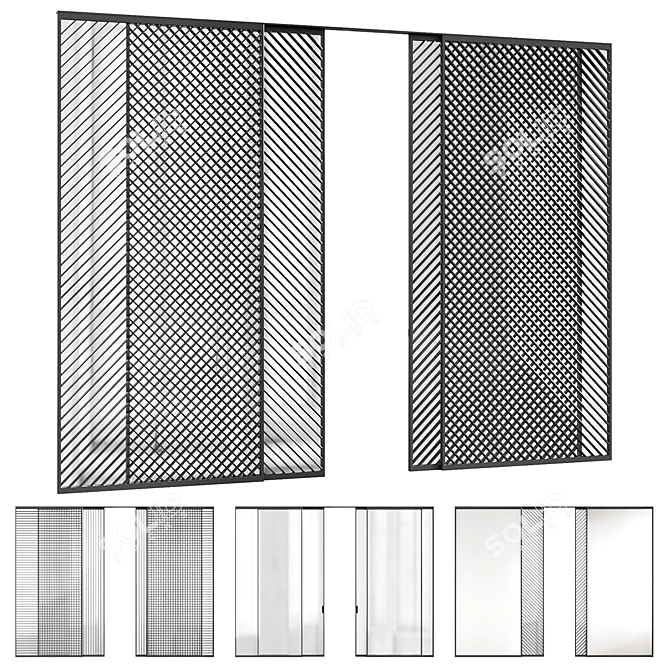 Sliding Door Collection by ADL 3D model image 1