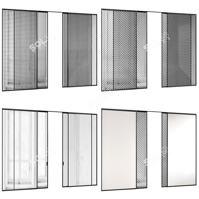 Sliding Door Collection by ADL 3D model image 2