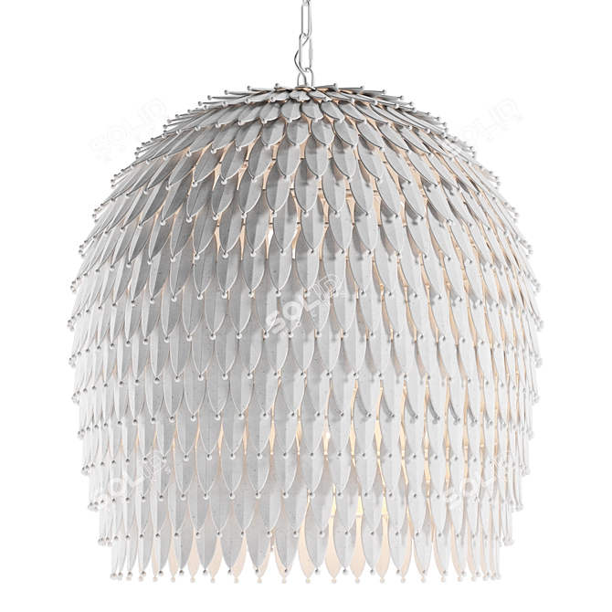  Elegant Odette Pendant Light 3D model image 2