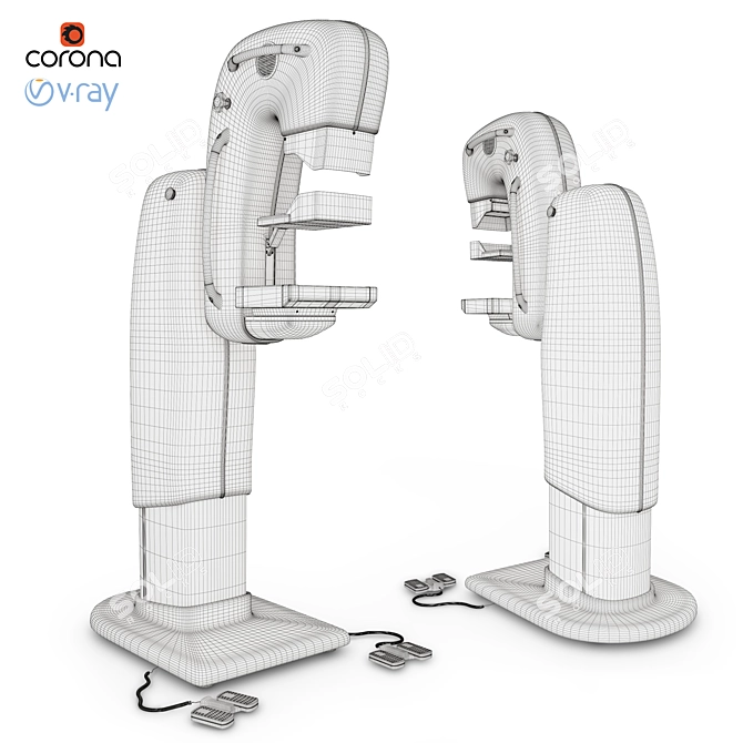 Advanced Digital Mammography System. 3D model image 8