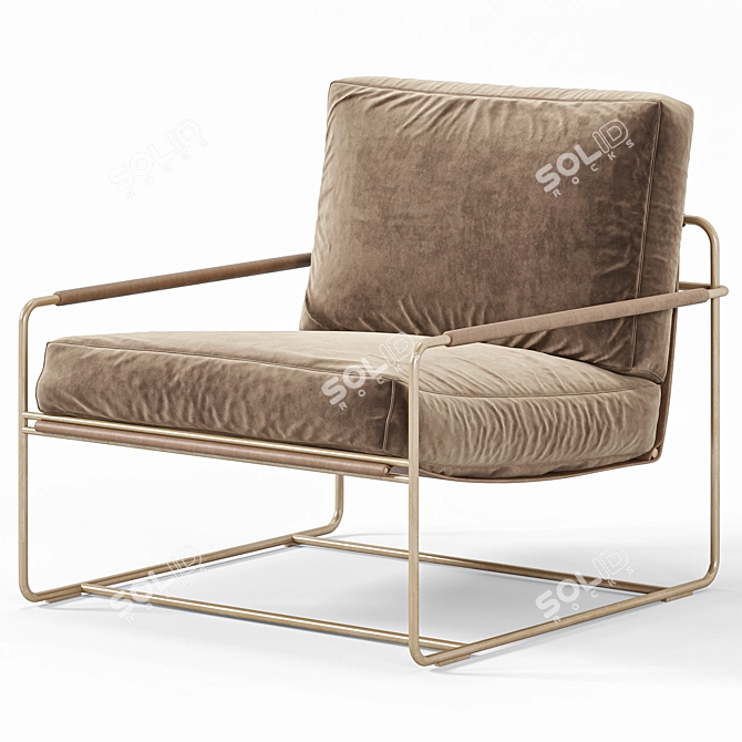 Elegant Riviera Armchair Frag 2015 3D model image 4