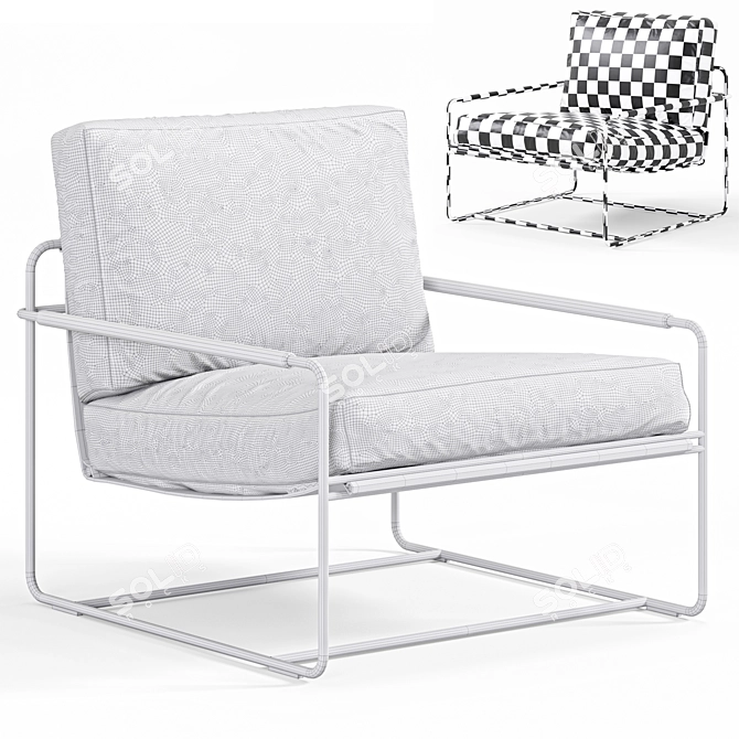 Elegant Riviera Armchair Frag 2015 3D model image 6