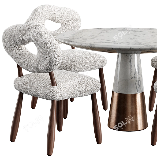  Sky Chair Mystique Marble Table 3D model image 3