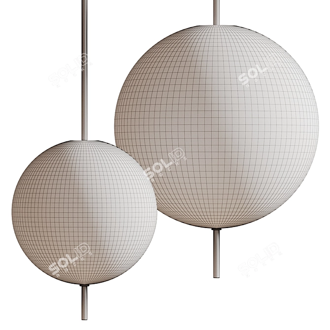 Pholc Kandinsky Metal Glass Lamp 3D model image 2