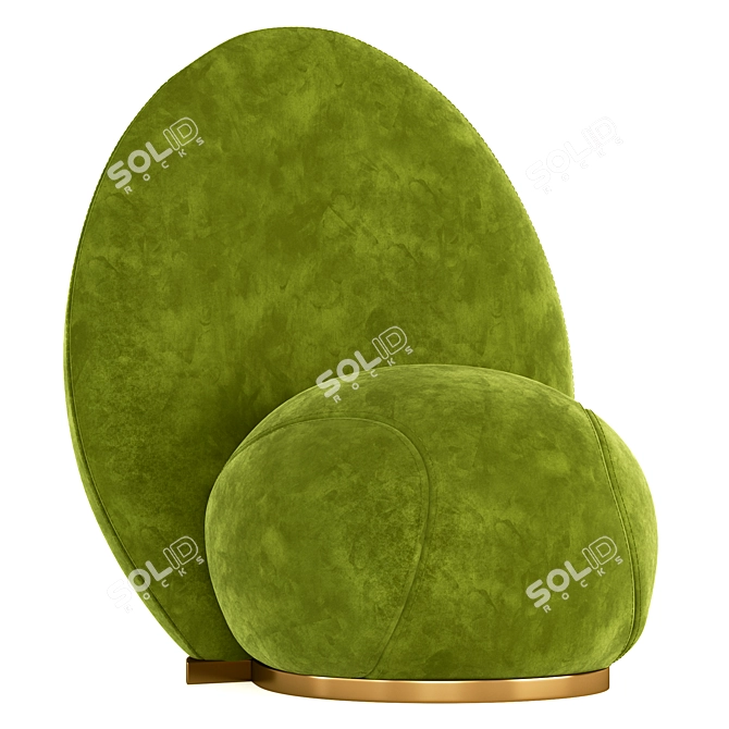 Sleek Able CATCH Armchair Beauty 3D model image 1