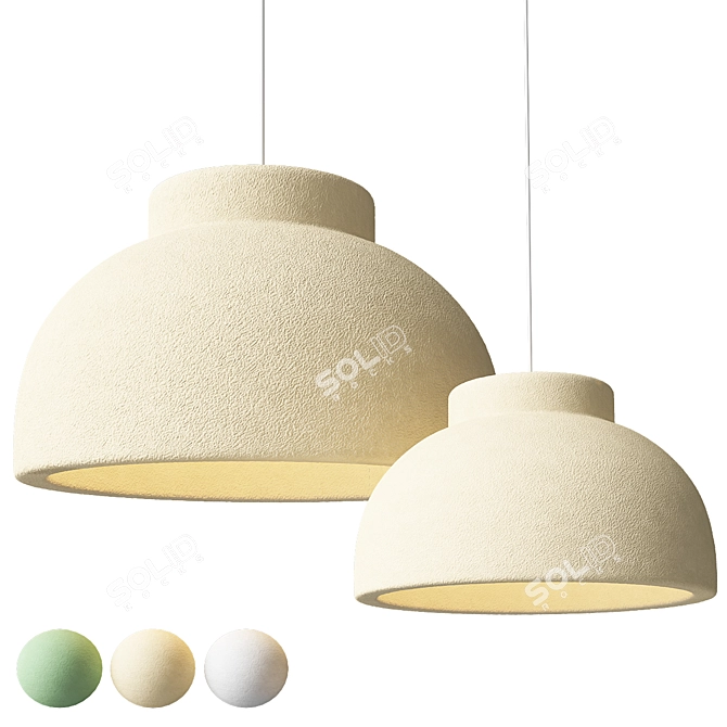 Modern Grain Pendant Lamp Ø39, Ø59 3D model image 1