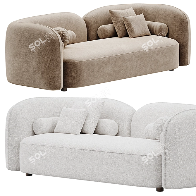 Modern Bodrum Sofa Set 3D 3D model image 1