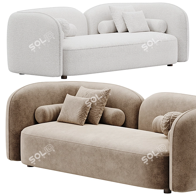 Modern Bodrum Sofa Set 3D 3D model image 3