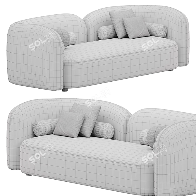 Modern Bodrum Sofa Set 3D 3D model image 4