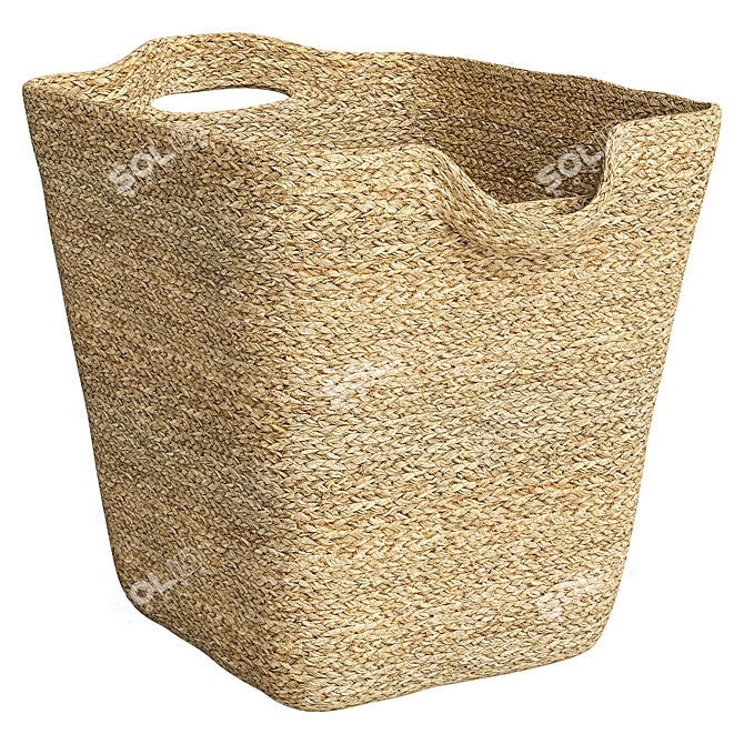 Rustic Natural Basket 2017 3D model image 1