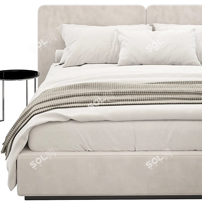 Modern Bed Design 3D Model 3D model image 3