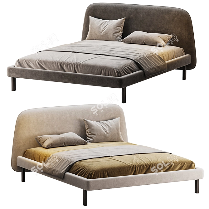 Modern Blade Bed 2017 Version 3D model image 1