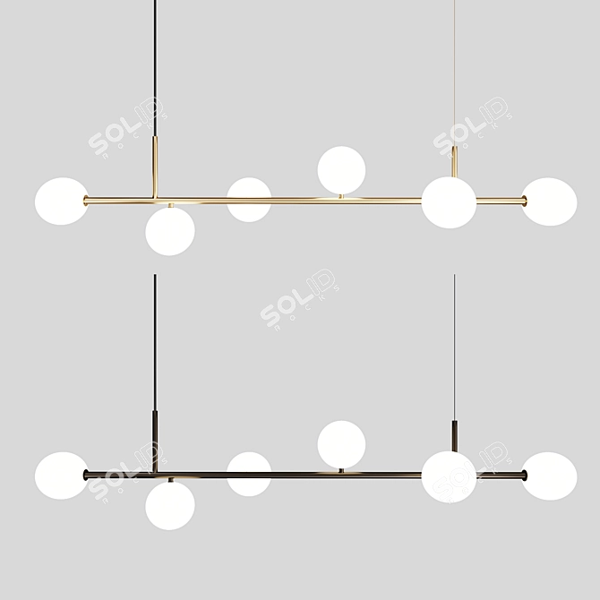 Centrsvet SHARM STICK Pendant Light 3D model image 2