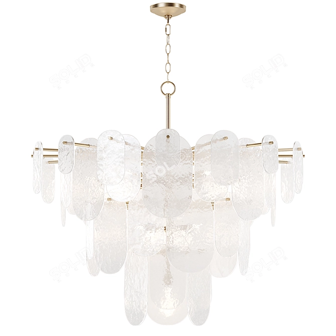 Echo Glass Alpert Pendant Chandelier 3D model image 1