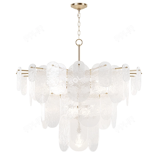 Echo Glass Alpert Pendant Chandelier 3D model image 2