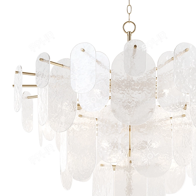 Echo Glass Alpert Pendant Chandelier 3D model image 3