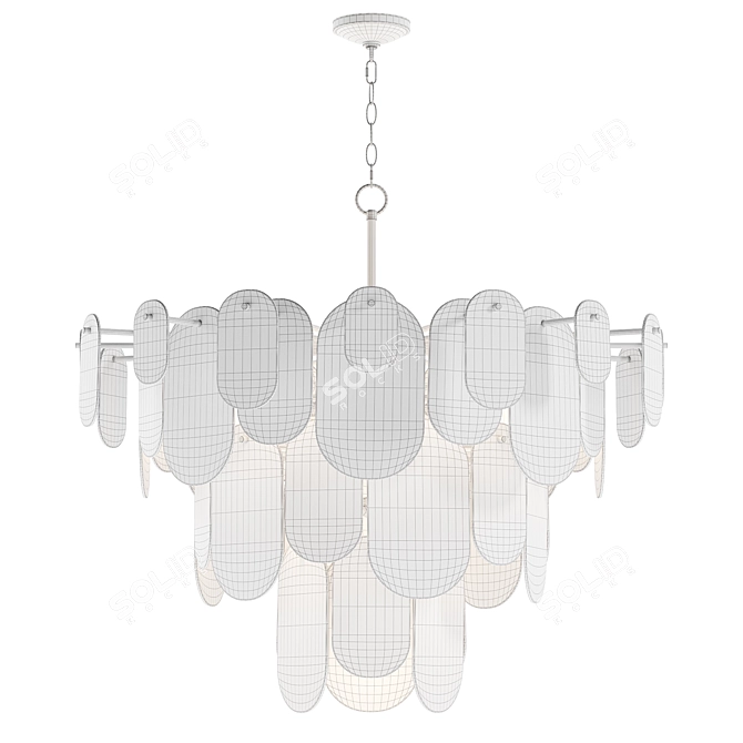 Echo Glass Alpert Pendant Chandelier 3D model image 4