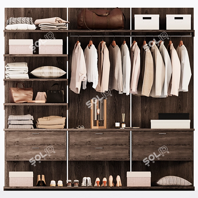 15-Piece Wardrobe & Decor Set 3D model image 1