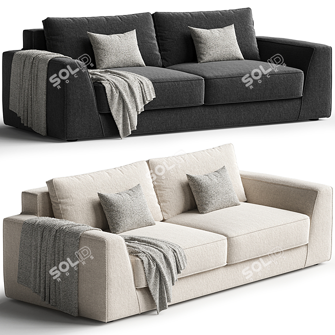 Modular Sofa Celine by Alberta Salotti 3D model image 1