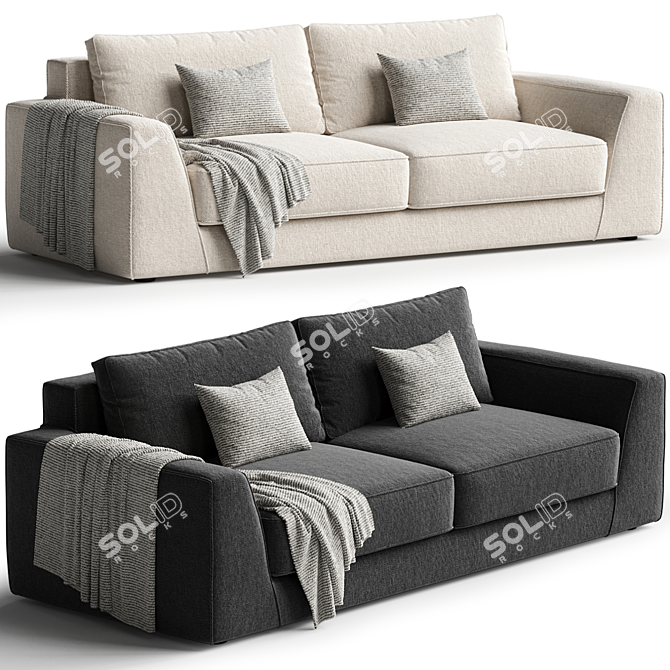 Modular Sofa Celine by Alberta Salotti 3D model image 2