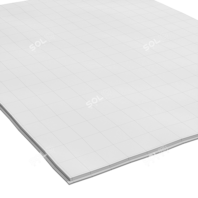 Berber Style Plush Area Rug 3D model image 4