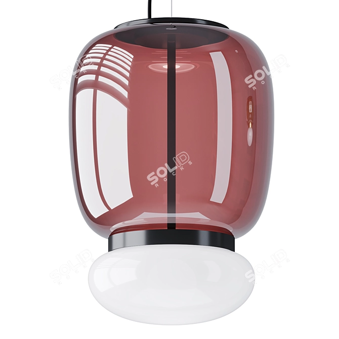 Vistosi Faro Glass Pendant Lamps 3D model image 1