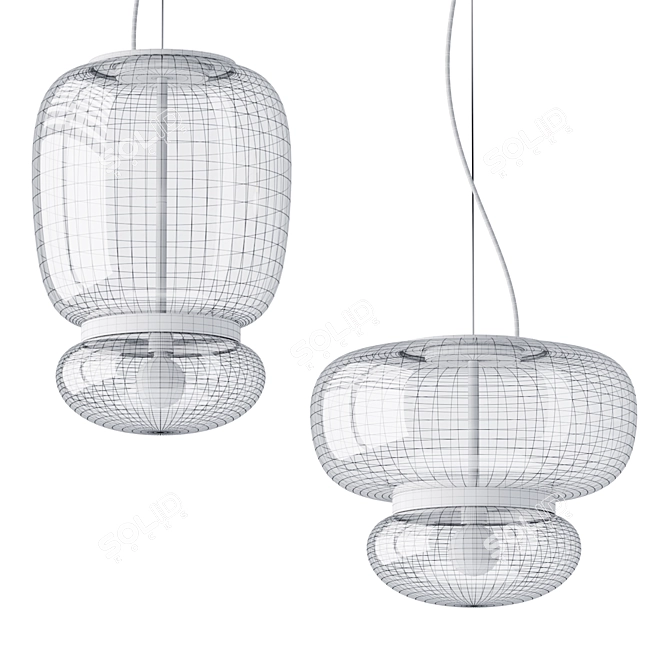 Vistosi Faro Glass Pendant Lamps 3D model image 3