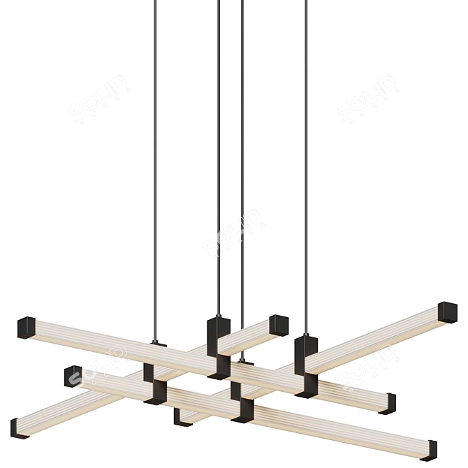 Linear Artistic Lighting with Acrylic Diffusers 3D model image 2