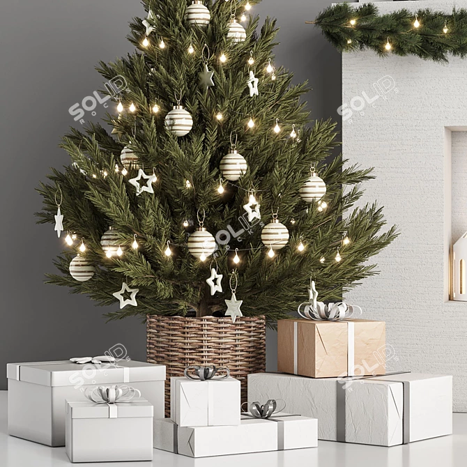 High-Quality Christmas Decoration Model 3D model image 2