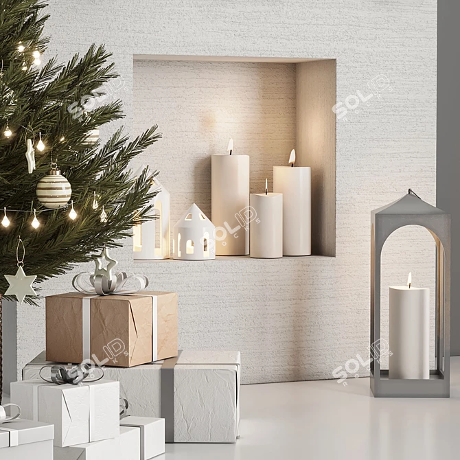 High-Quality Christmas Decoration Model 3D model image 3